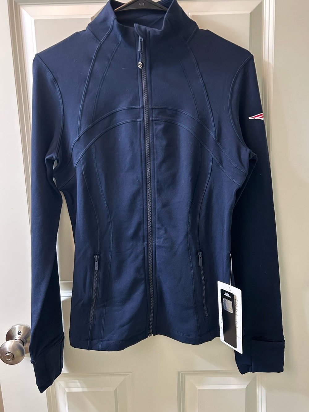 lululemon athletica New England Patriots Define Jacket in True Navy size 8 - Picture 5 of 9